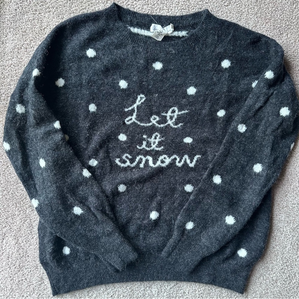 H&M Let it Snow Sweater Size Medium